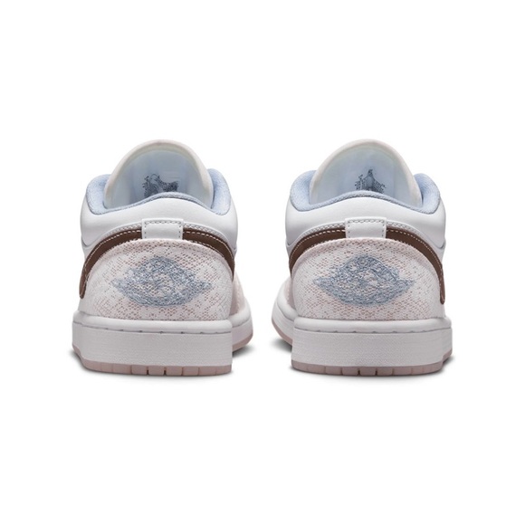 WOMEN'S AIR JORDAN 1 LOW WHITE/IRONSTONE-WHITE-LIGHT SOFT PINK IB8859-101-SZ 11 - Picture 3 of 9
